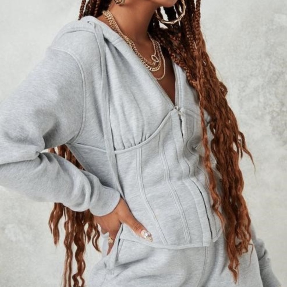 Grey corset jacket